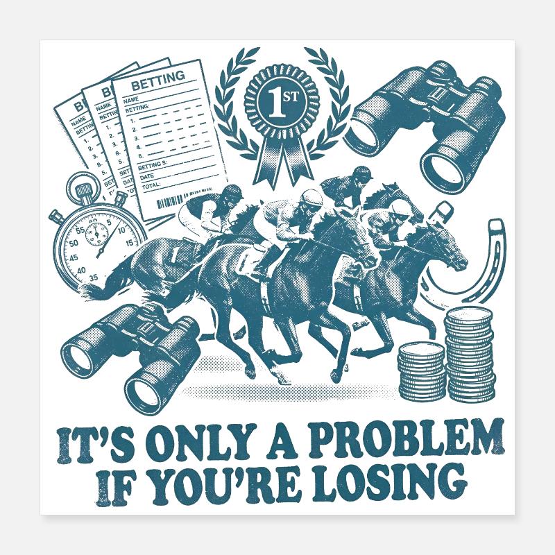 Es ist nur dann ein Problem, wenn man im Pferderen Poster 40x40 cm