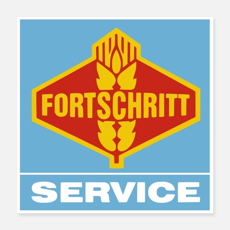 Fortschritt_DDR_Service_3 Poster 40x40 cm