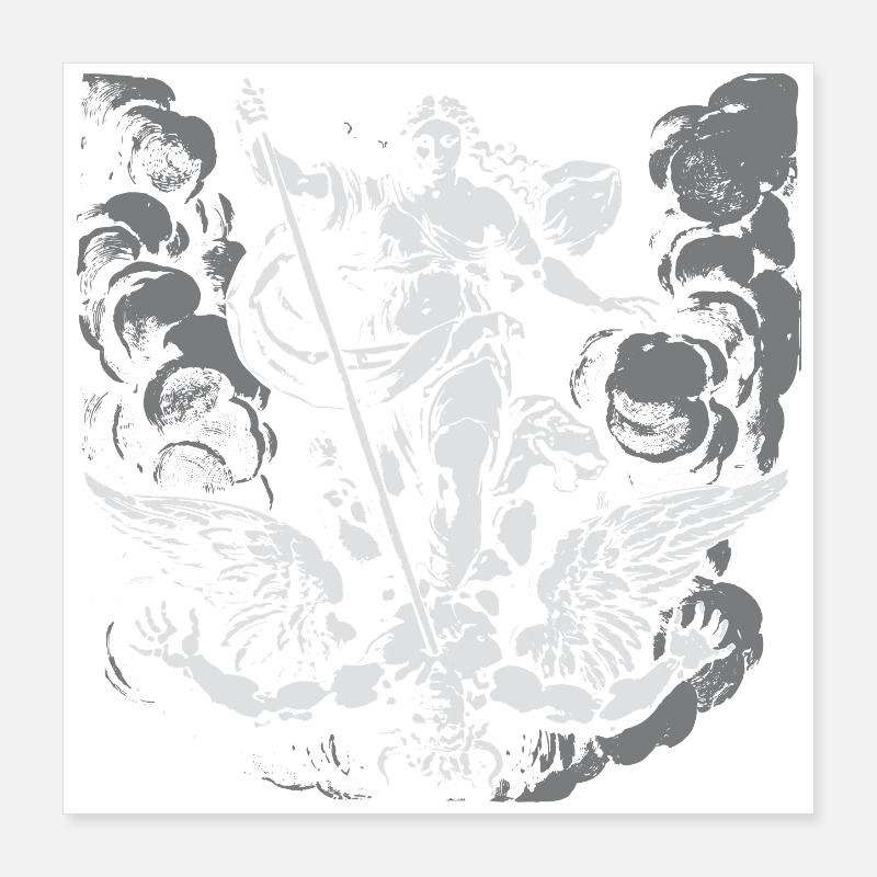 déesse grecque Vénus combattant le diable Poster 40 x 40 cm