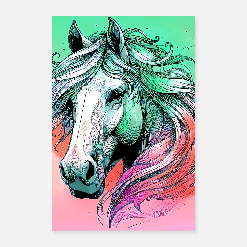 cheval Poster 60 x 90 cm