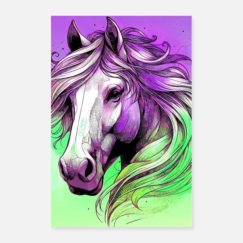 Pferd Poster 60x90 cm