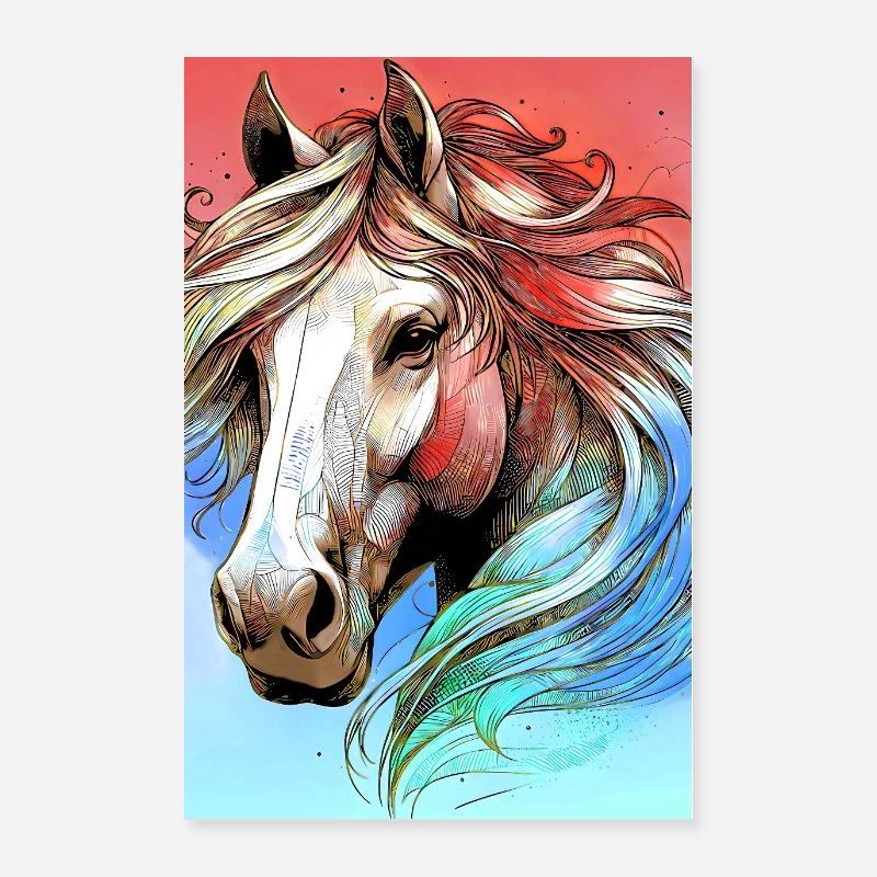 cheval Poster 60 x 90 cm