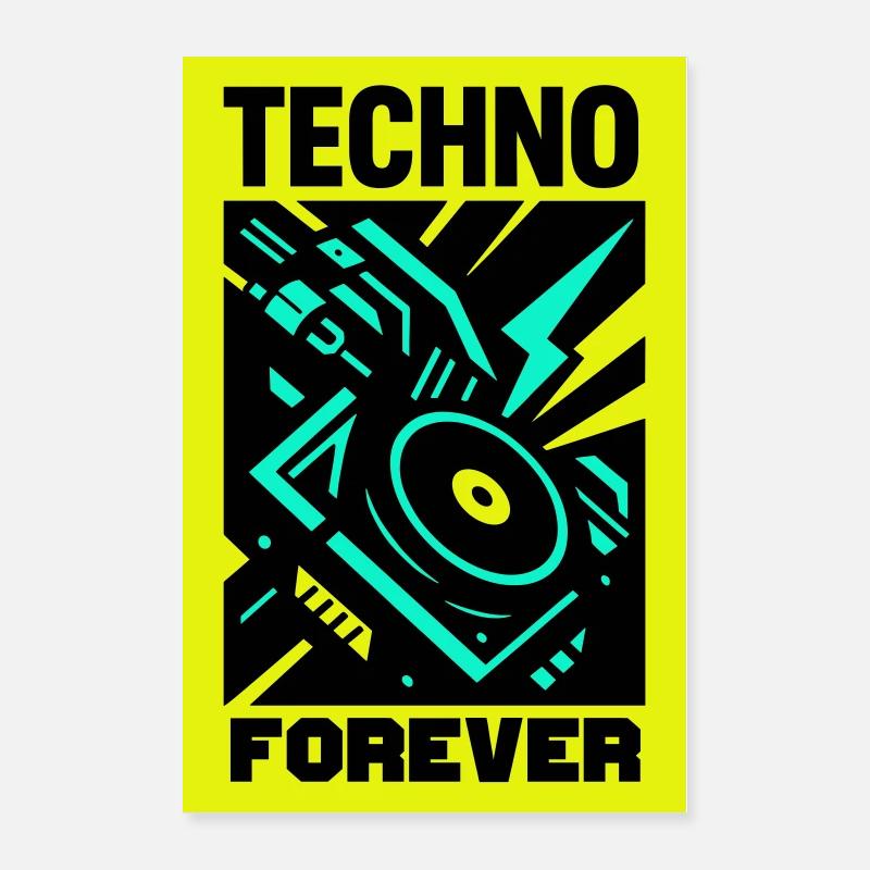 Techno Forever Poster 60x90 cm