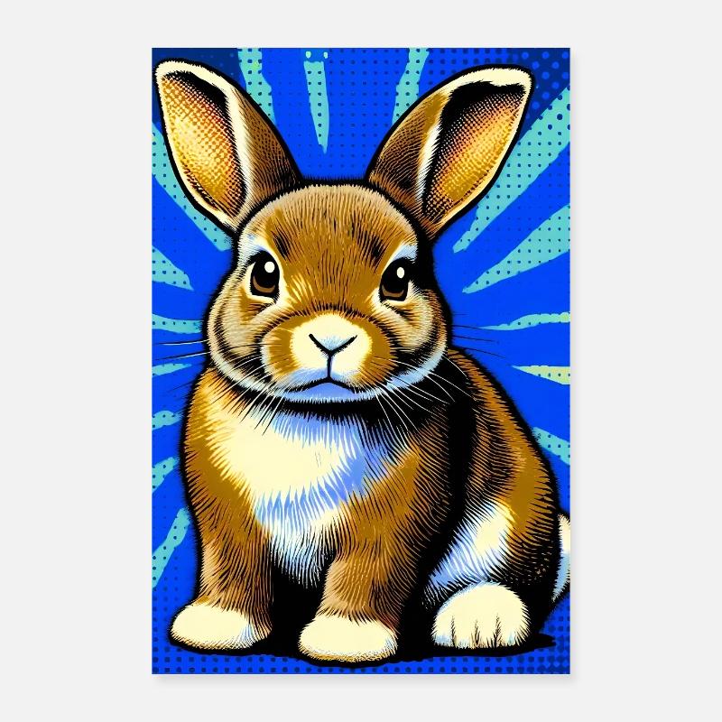 rabbit Poster 24" x 35" (60x90 cm)