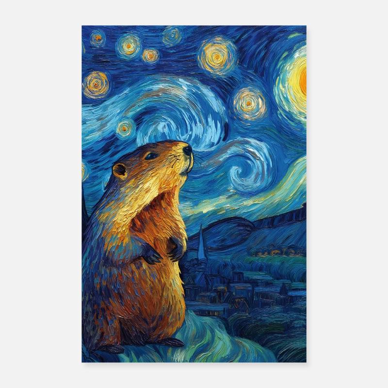 Murmeltier Poster 60x90 cm
