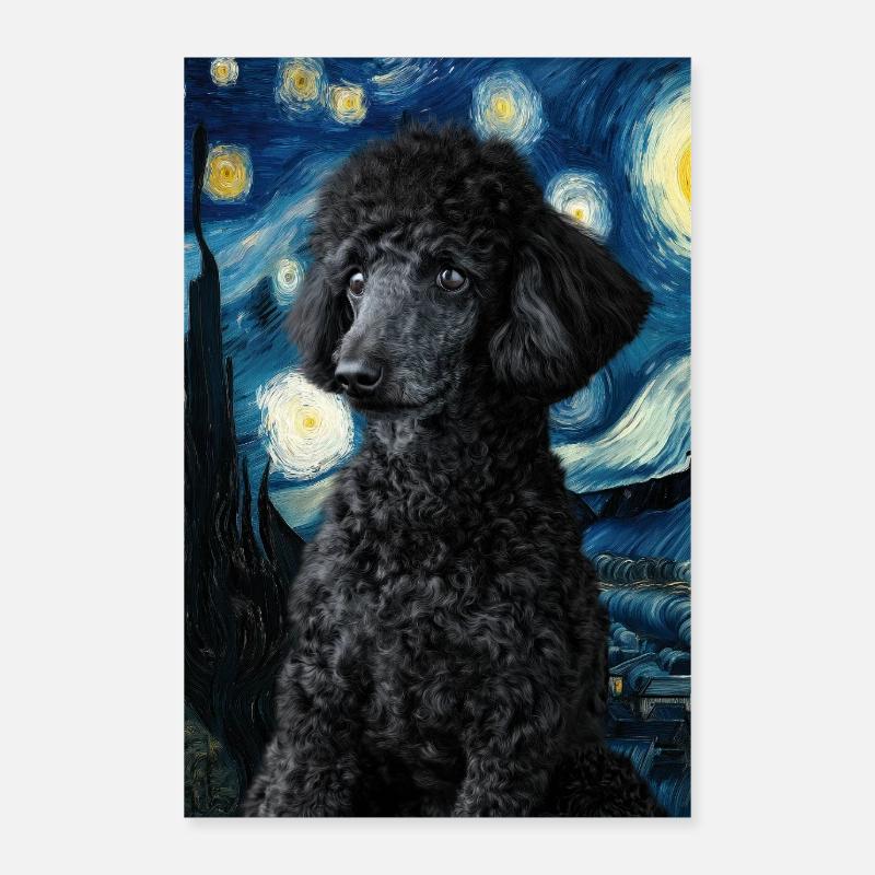 Caniche Poster 60 x 90 cm