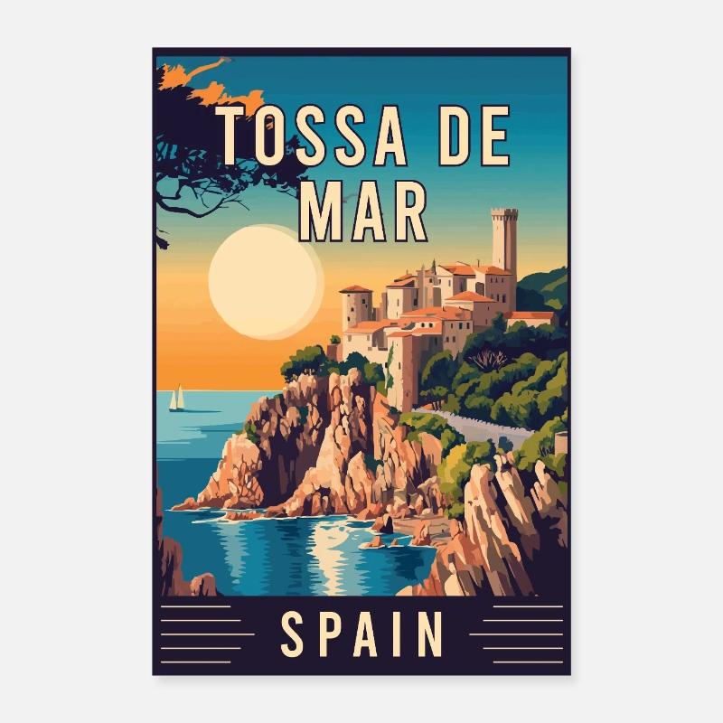 Discover Captivating Tossa de Mar in Spain Poster 24" x 35" (60x90 cm)