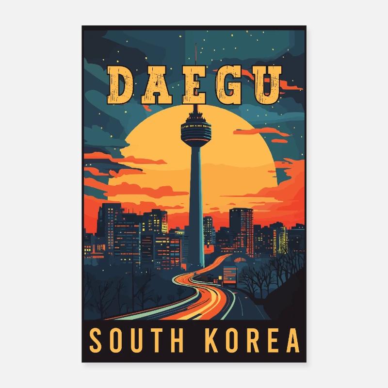 Entdecken Sie das lebendige Daegu in Südkorea Poster 60x90 cm