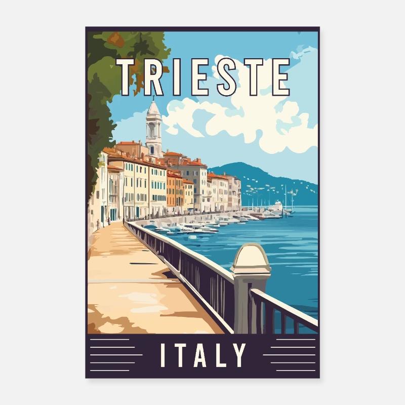 Experience Adriatic Gem Trieste in Italy Poster 24" x 35" (60x90 cm)
