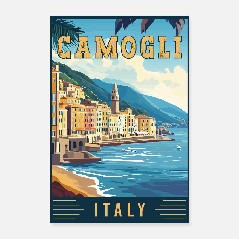 Experience Charming Camogli in Italy Poster 24" x 35" (60x90 cm)
