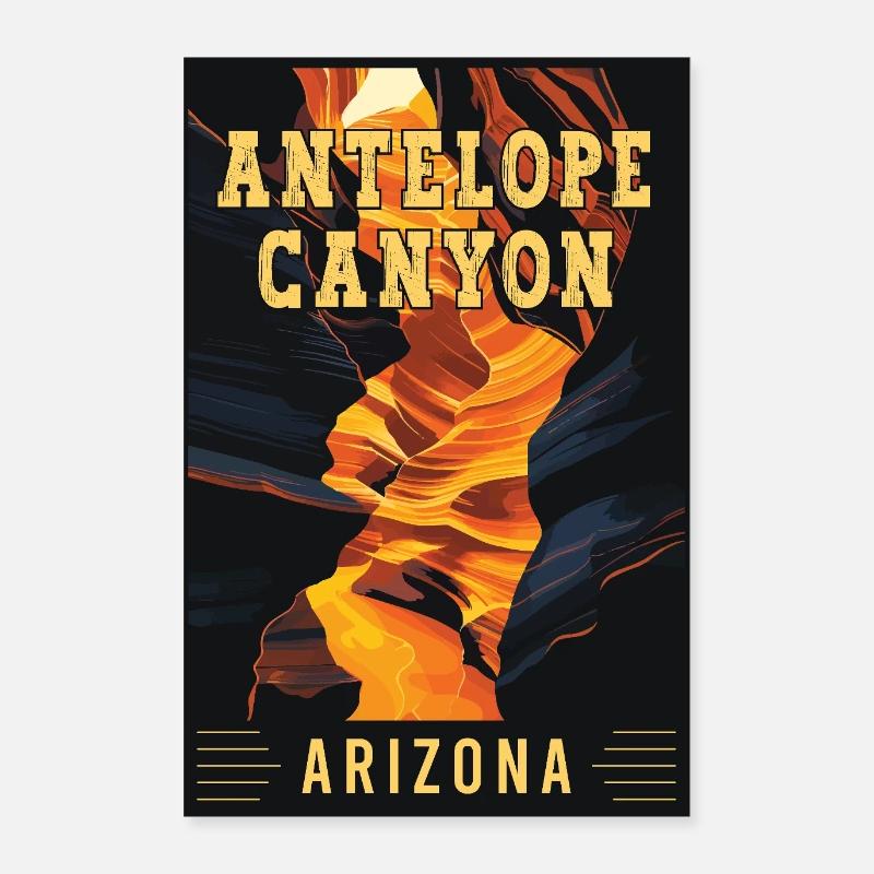 Entdecken Sie die Wunder des Antelope Canyon in Arizona Poster 60x90 cm