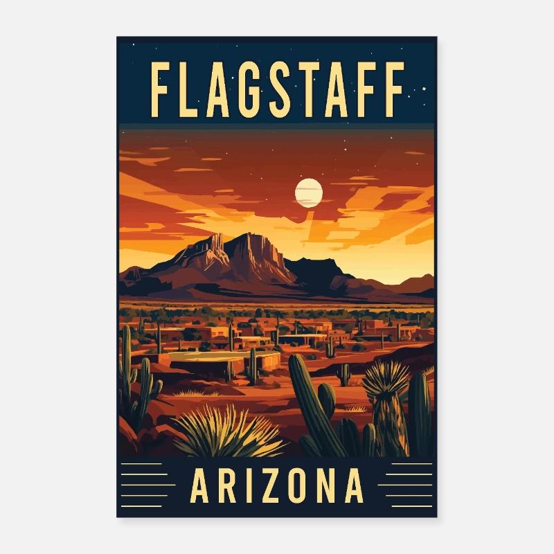 Découvrez la beauté pittoresque de Flagstaff en Arizona Poster 60 x 90 cm