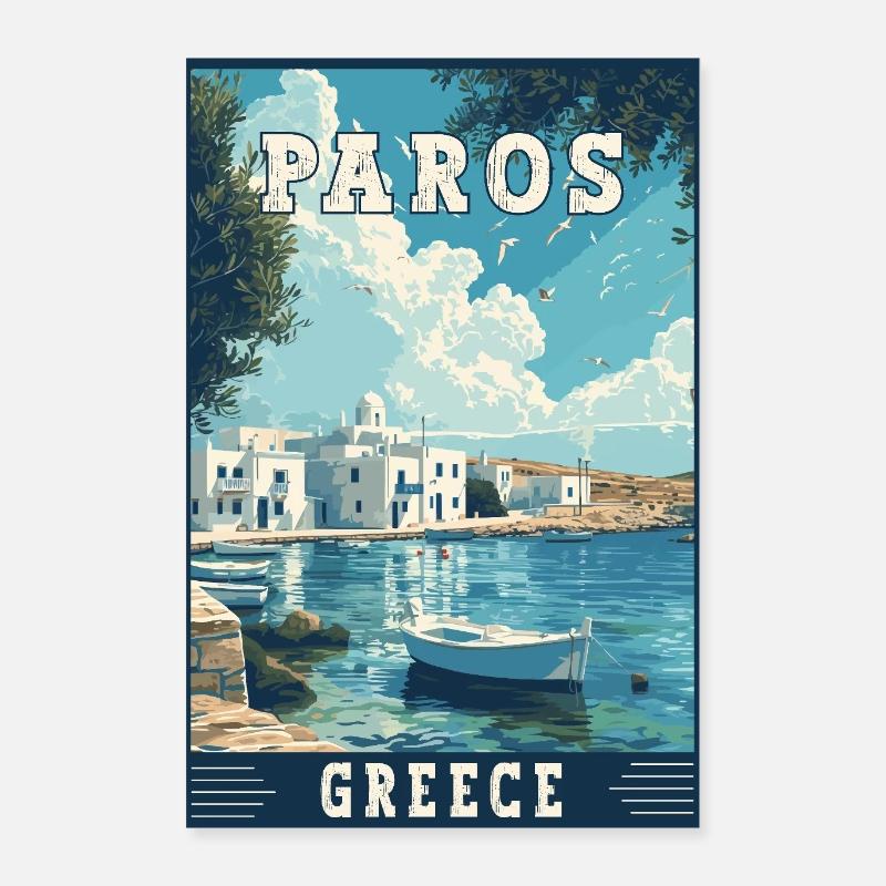 Erleben Sie Paros im griechischen Mittelmeerparadies Poster 60x90 cm