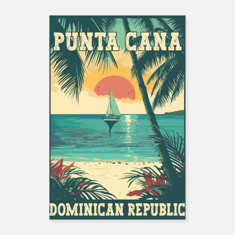 Découvrez Punta Cana République dominicaine Poster 60 x 90 cm