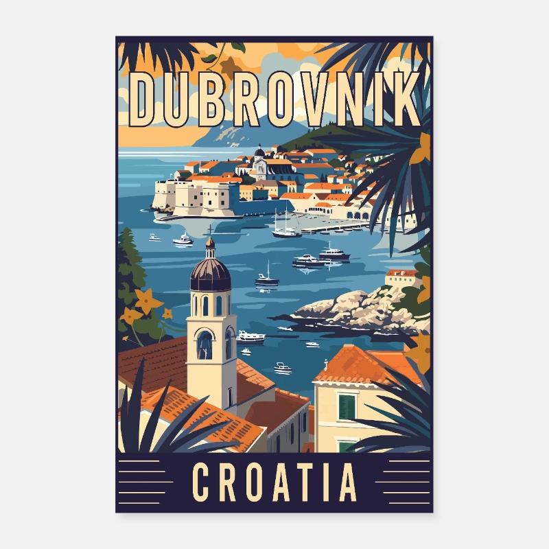 Experience Mediterranean Dubrovnik in Croatia Poster 24" x 35" (60x90 cm)