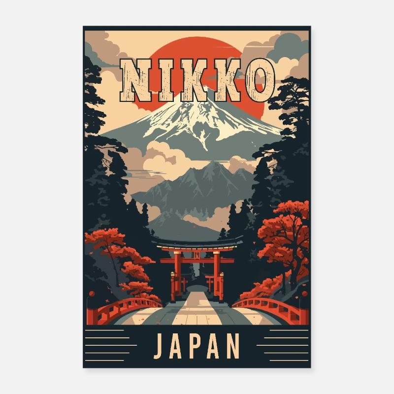 Explore Tranquility of Nikko in Japan Poster 24" x 35" (60x90 cm)