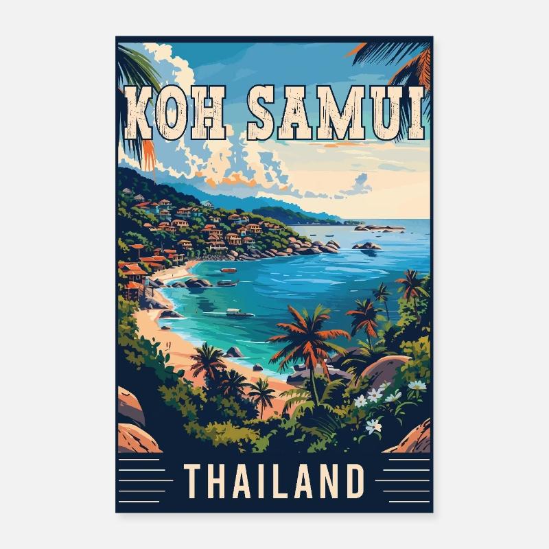 Explore Paradise in Koh Samui in Thailand Poster 24" x 35" (60x90 cm)