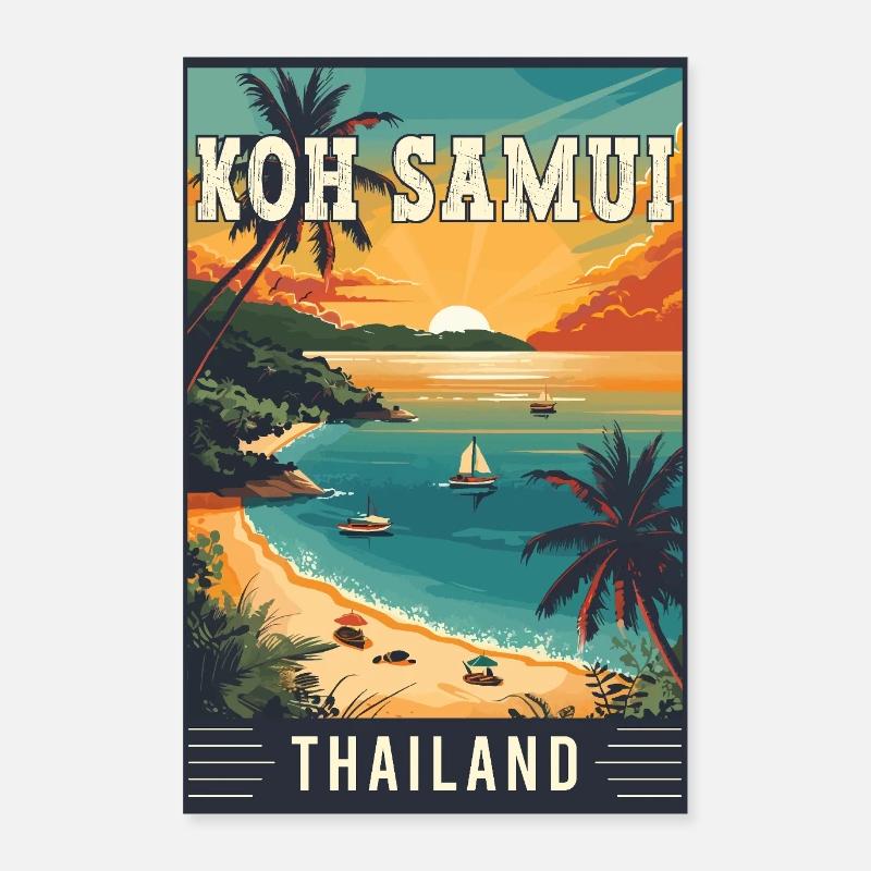 Discover Paradise in Koh Samui in Thailand Poster 24" x 35" (60x90 cm)