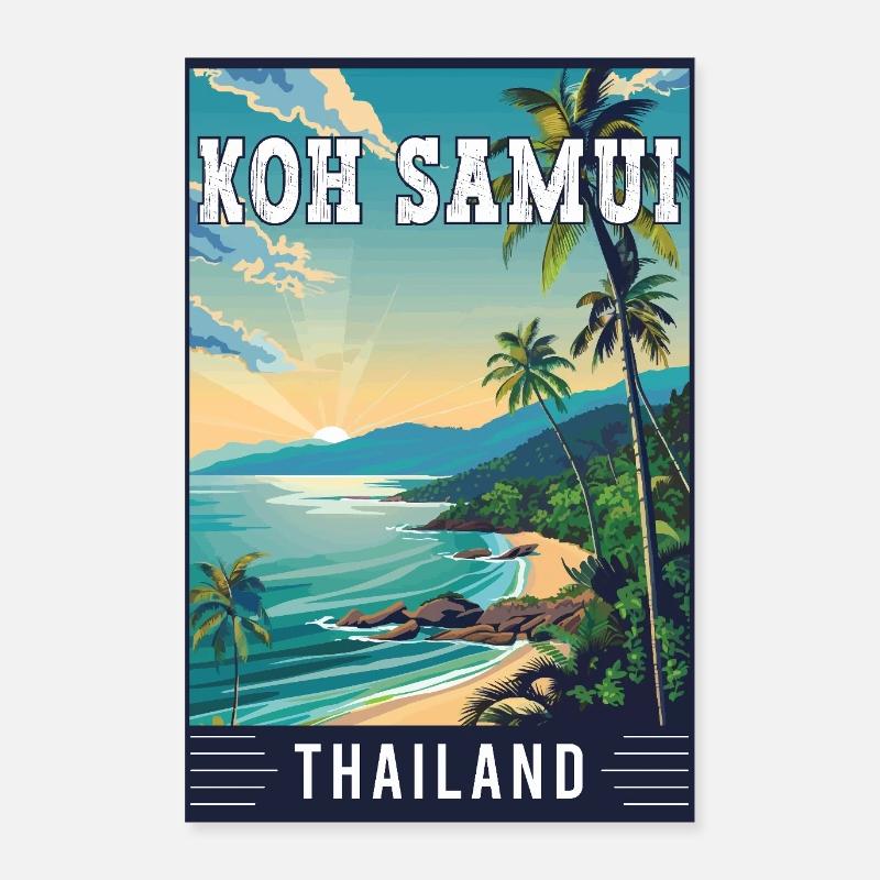 Erleben Sie das Paradies in Koh Samui in Thailand Poster 60x90 cm