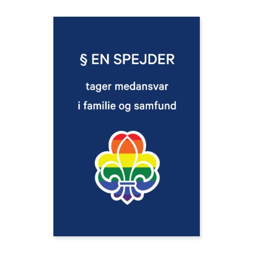 Regnbuespejderplakat nr5 - Poster 60x90 cm