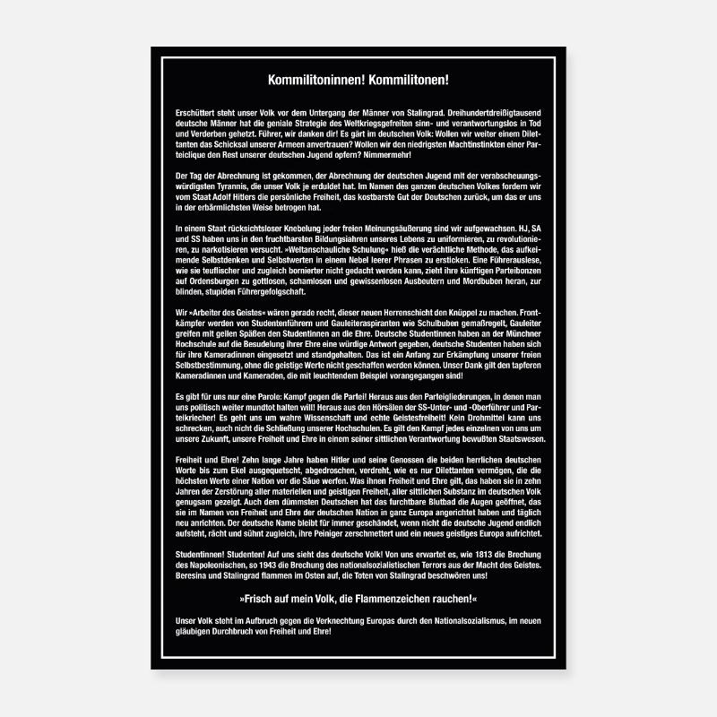 Sophie Scholl Prospectus 6 affiche Poster 60 x 90 cm