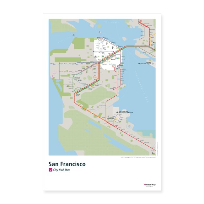 San Francisco Rail Map