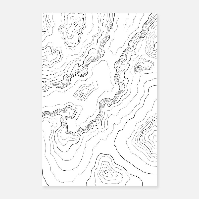 Topographie Poster 60 x 90 cm