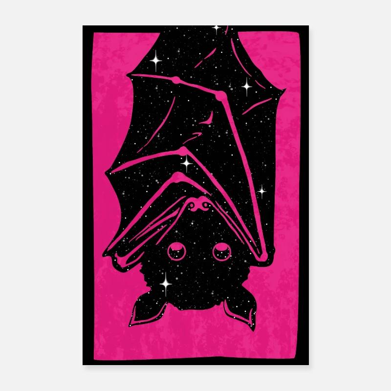 Spacebat Print Poster 60x90 cm