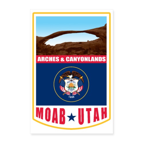 Utah - Moab, Arches et Canyonlands - Poster 60 x 90 cm