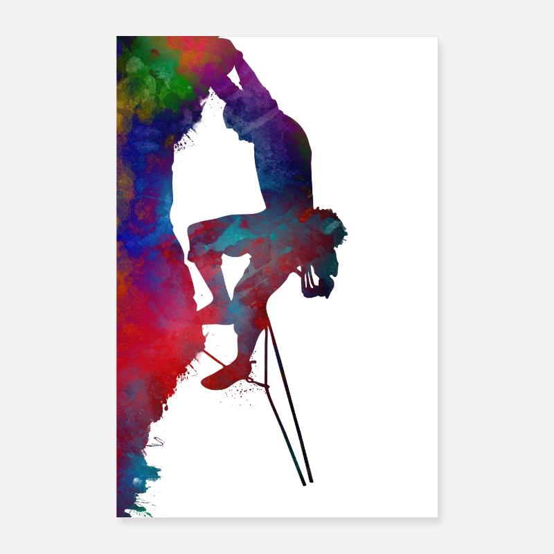 climbing sport art Poster 24" x 35" (60x90 cm)