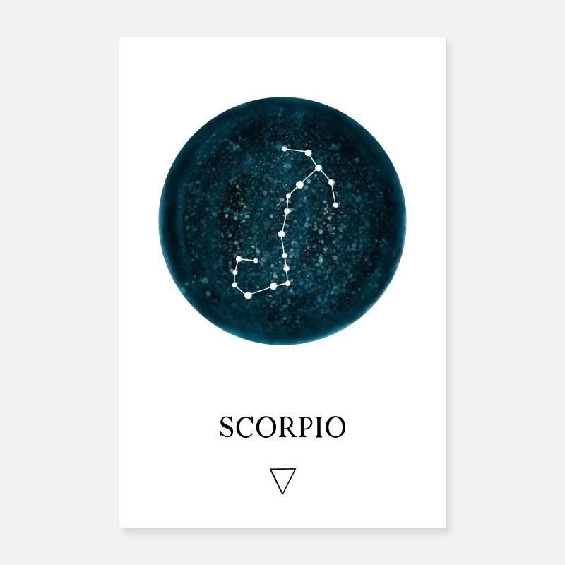 Sternzeichen Astro Scorpio Poster 60x90 cm