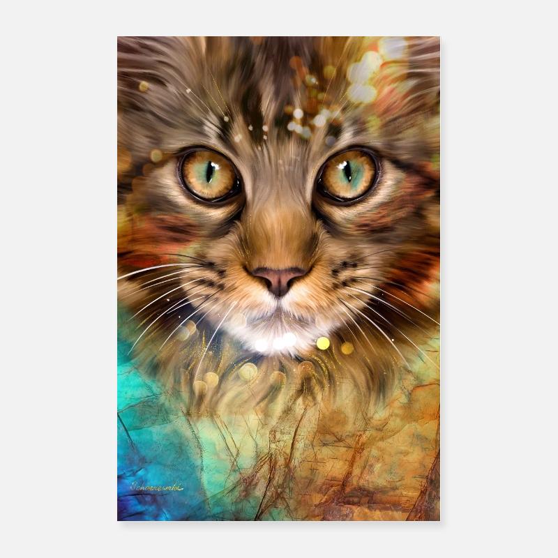 Affiche de chat Poster 60 x 90 cm