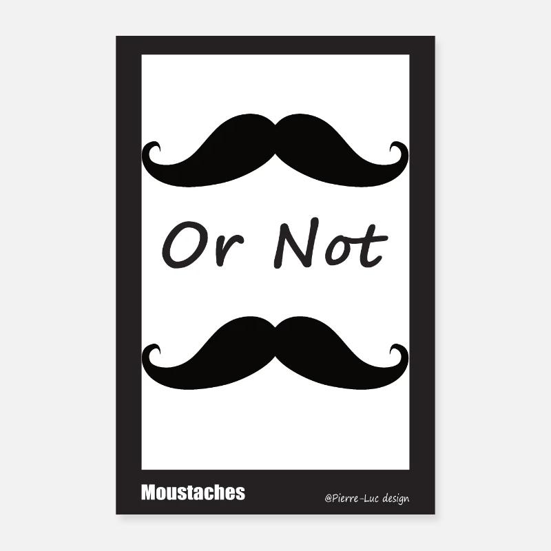 Moustache Poster 24" x 35" (60x90 cm)