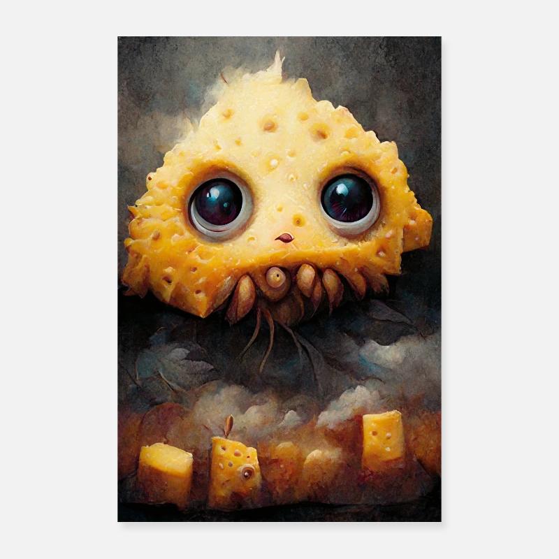 Cheese Monster Poster 24" x 35" (60x90 cm)