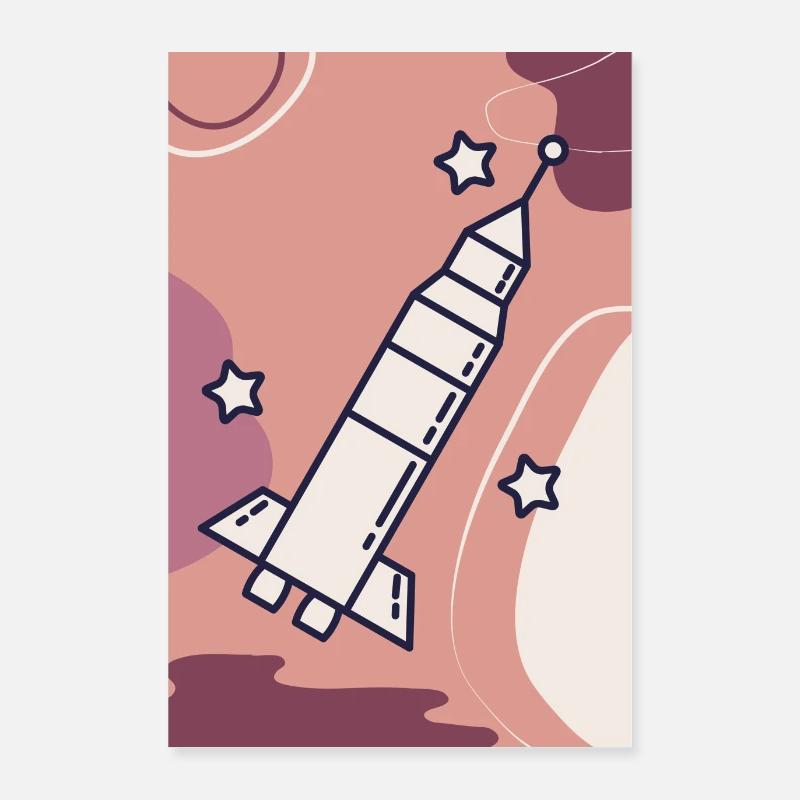 affiche fusee Poster 60 x 90 cm