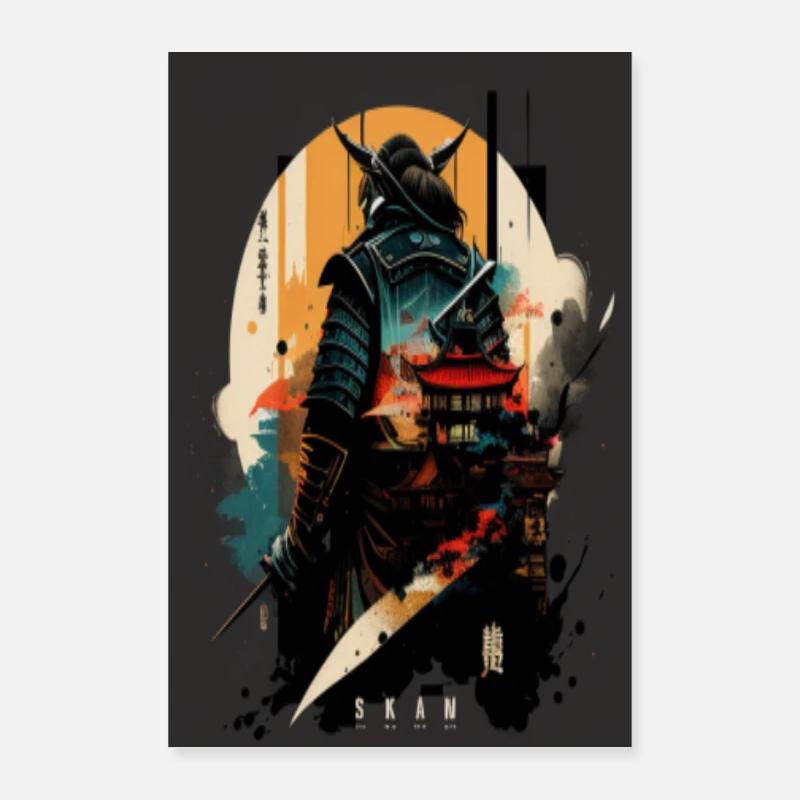 Die Seele des Samurai Poster 60x90 cm