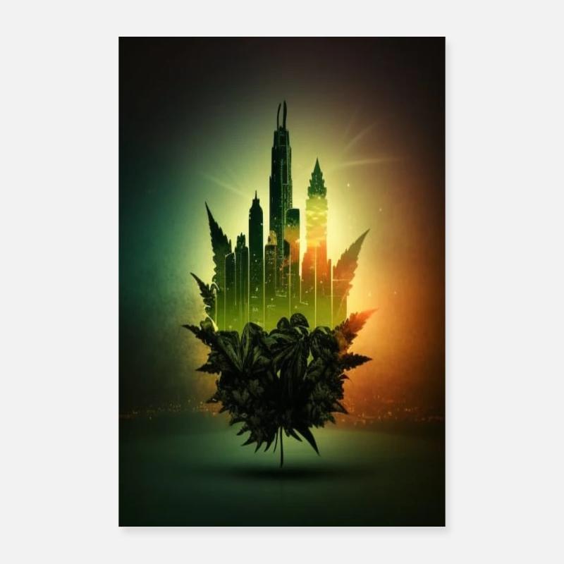 420 Weed Marijuana Gift Poster 24" x 35" (60x90 cm)
