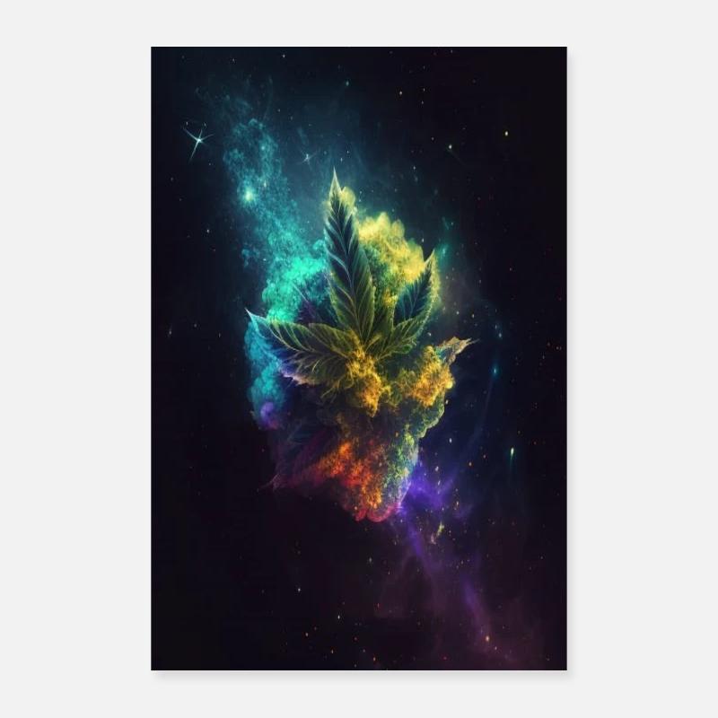 420 Weed Marijuana - Poster 24" x 35" (60x90 cm) - white