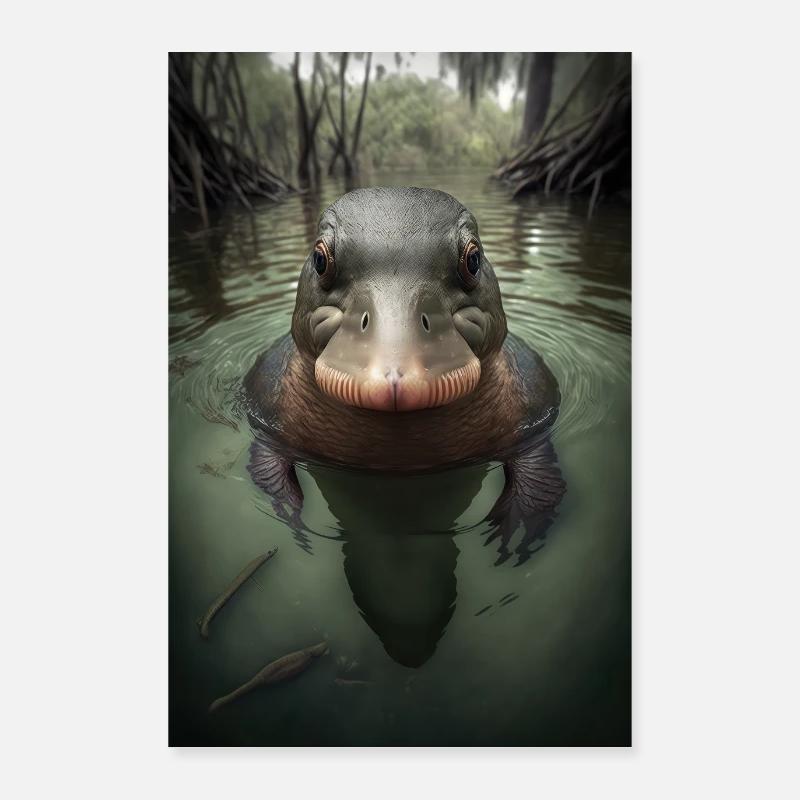 Platypus platypus Poster 24" x 35" (60x90 cm)
