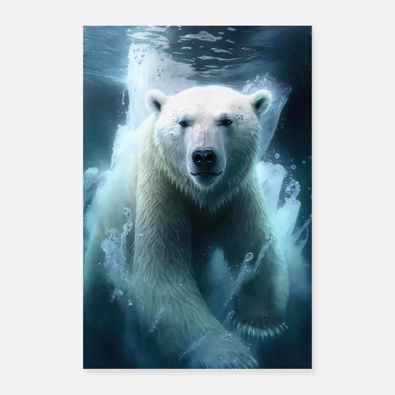 Eisbär Poster 60x90 cm