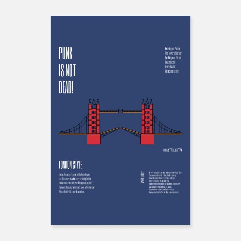 Londo, Punk is not Dead Poster 60x90 cm