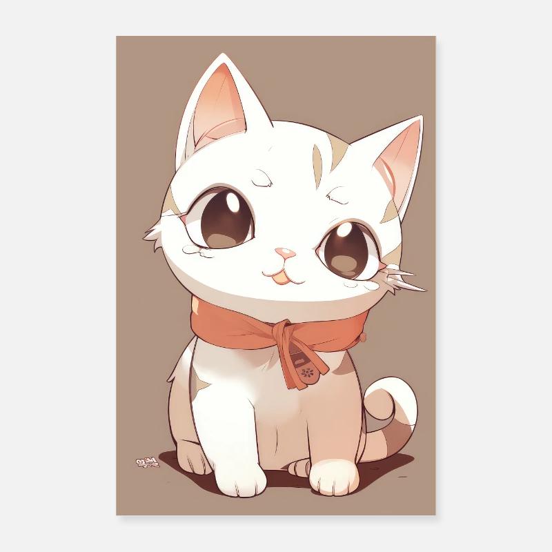 Funny cat Poster 24" x 35" (60x90 cm)