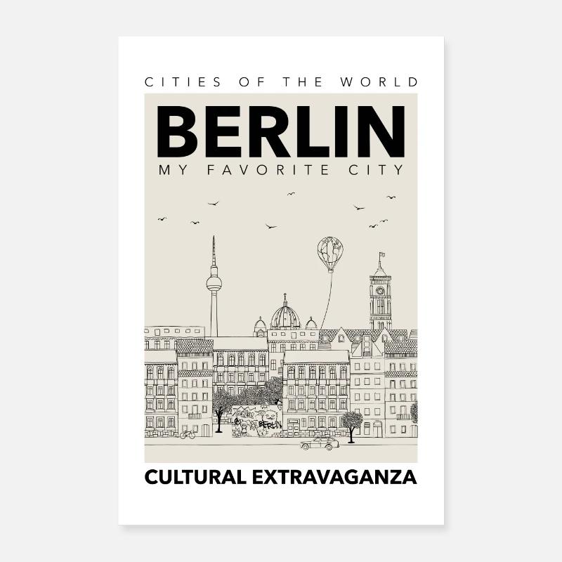 Berlin Poster 60x90 cm