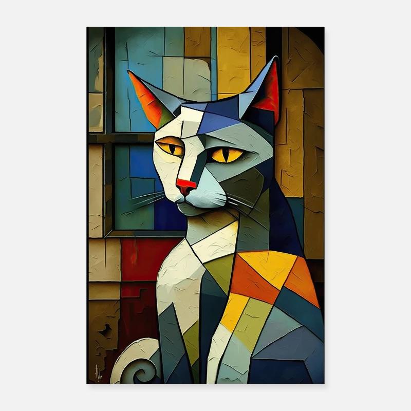 Le chat de Pica Poster 60 x 90 cm