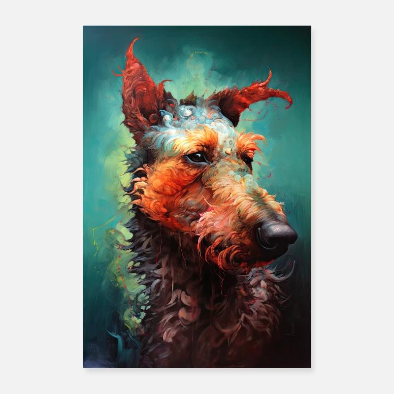 Le terrier confiant Poster 60 x 90 cm