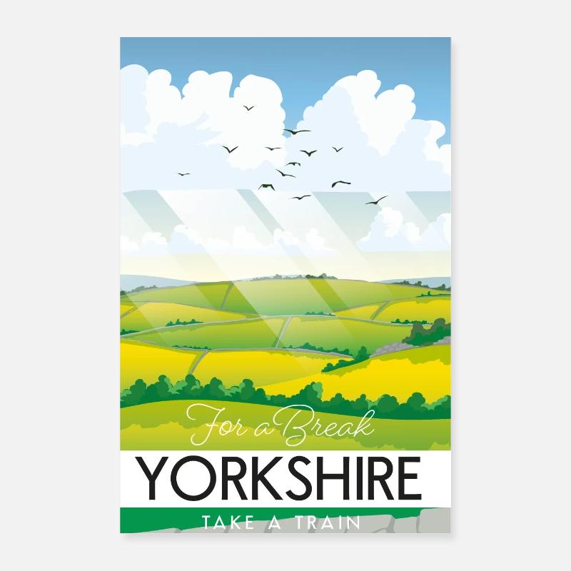 Yorkshire take a break Poster 24" x 35" (60x90 cm)