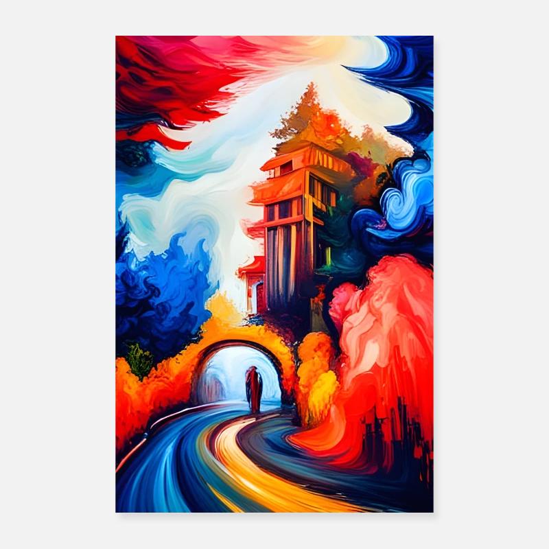 Ulkomainen vierailija - Juliste 60x90 cm - valkoinen