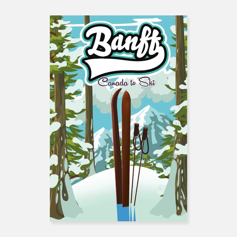 Affiche de voyage Banff Canada Poster 60 x 90 cm