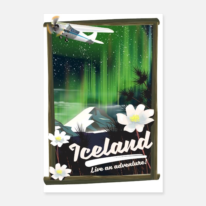 Island erlebt ein Abenteuer Poster 60x90 cm