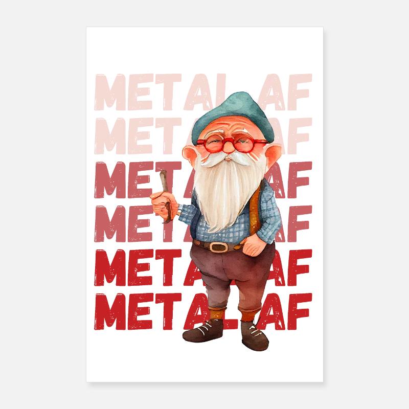 Alter Mann immer noch Metal AF Poster 60x90 cm